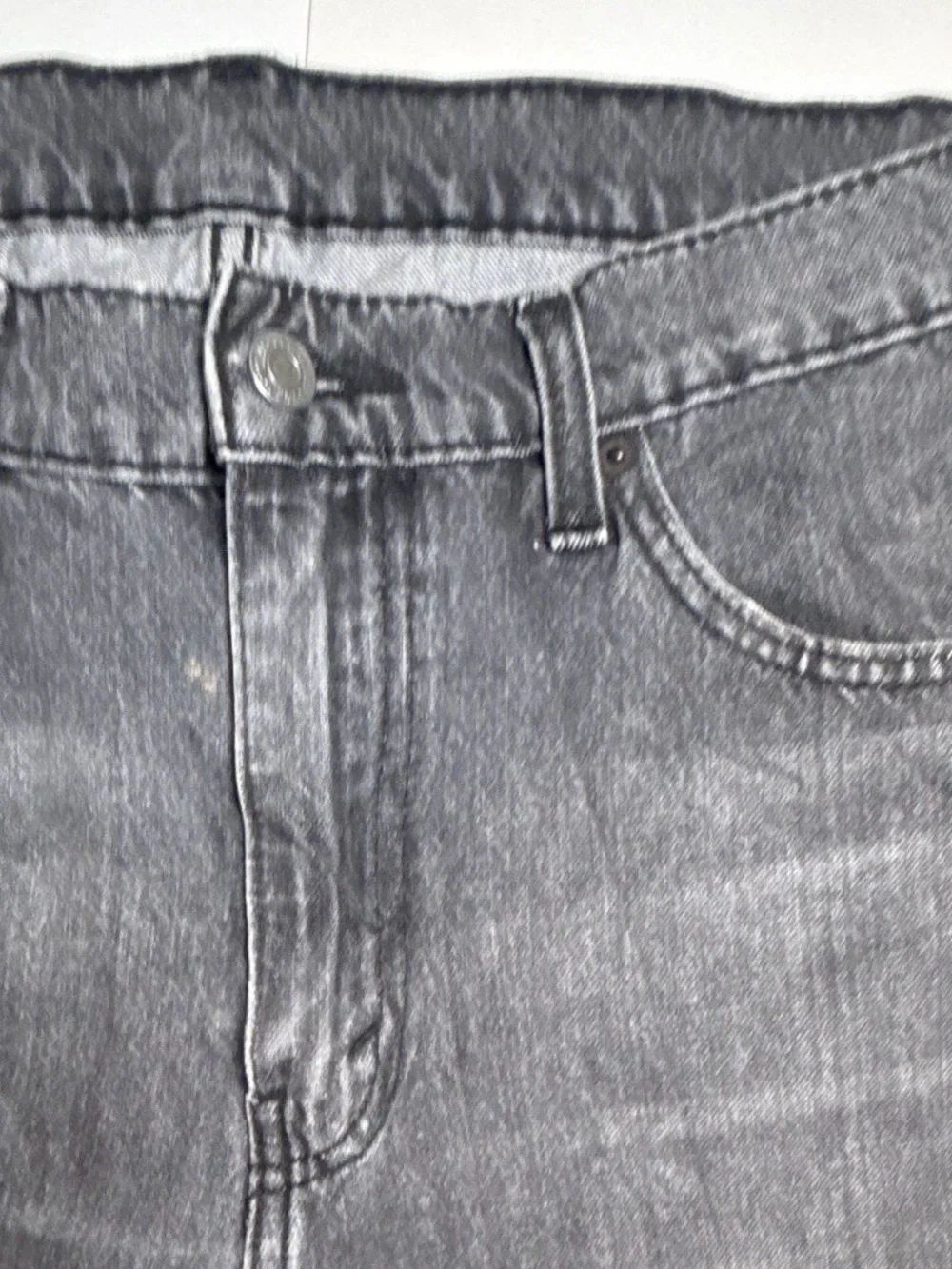Levi's vintage Men's Charcoal Gray Regular Fit Straight Jeans 36x34